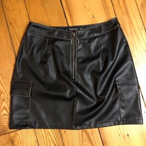 Faux Leather Skirt
